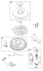 Part Location Diagram of 591760 Briggs and Stratton FLYWHEEL